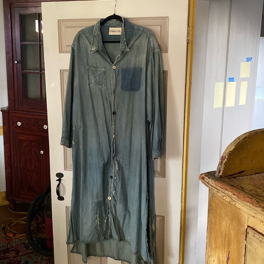 SANFORIZED Mag Pearl denim light weight duster
